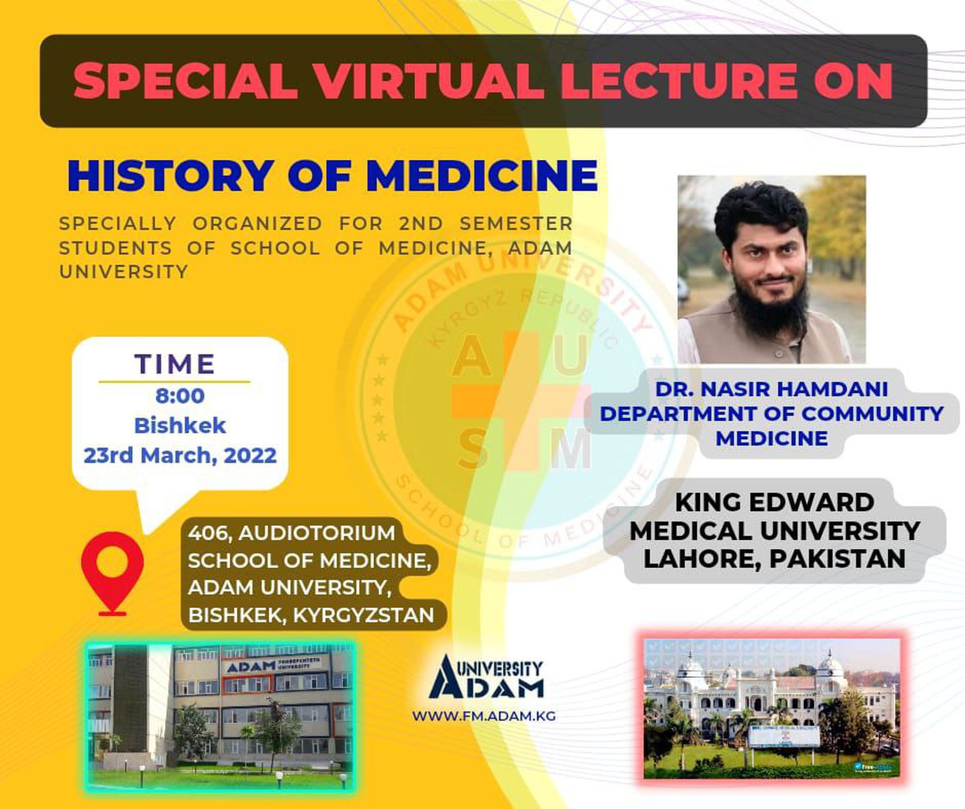 Guest Lecture on History of Medicine