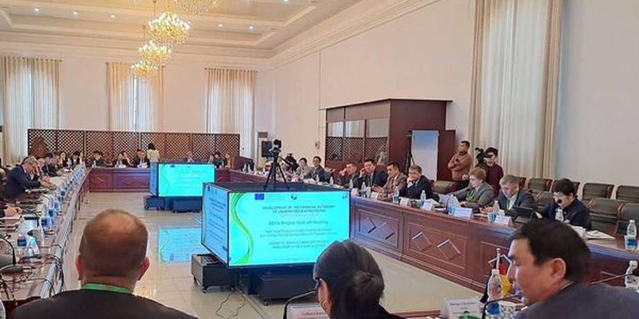 Rector of the Adam University Sirmbard S.R. took part in the presentation of the project "Development of financial autonomy of Universities in Kyrgyzstan" (DEFA)