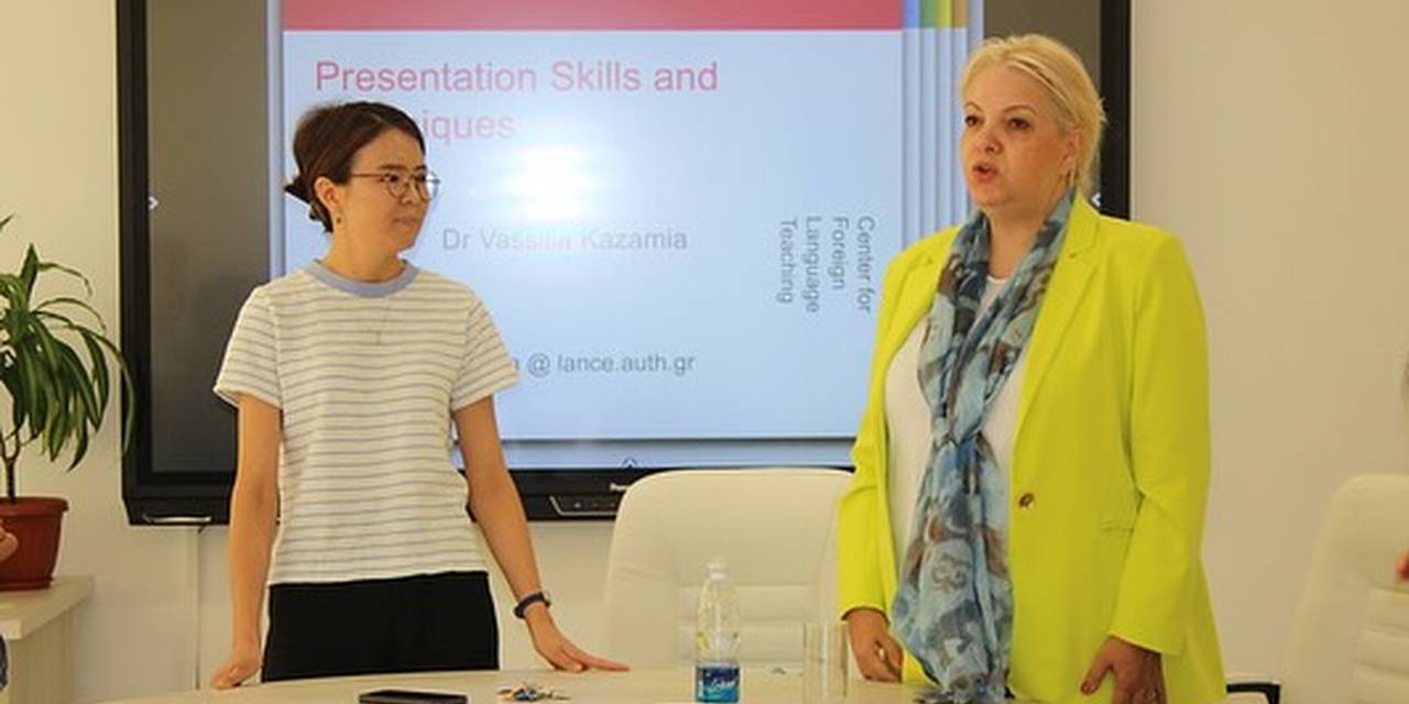 From September 17 to 19, 2024, guest lectures by Professor Vasilia Kazamiia from Aristotle University  were held at ADAM University as part of the Erasmus+ project. The lectures were aimed at both students and teachers, focusing on the “Technique of Creat