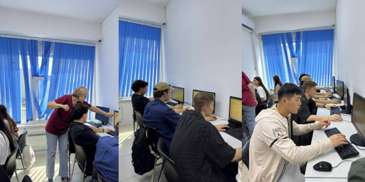 On April 3, 2026, a practical session was held at Adam University for first-year students majoring in "Information Systems and Technologies."